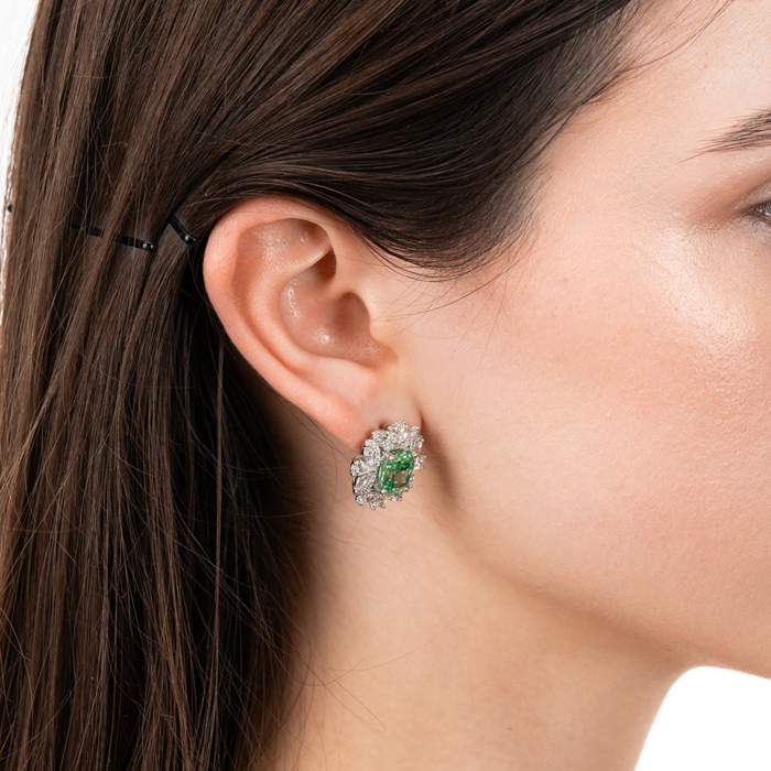 Срібні сережки з фіанітами. Артикул HJES-1720-S-E/12/808