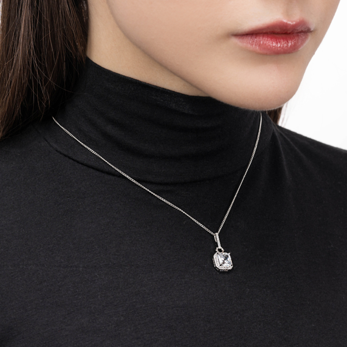 Срібна підвіска з фіанітами. Артикул SZDN08795-P/12/1