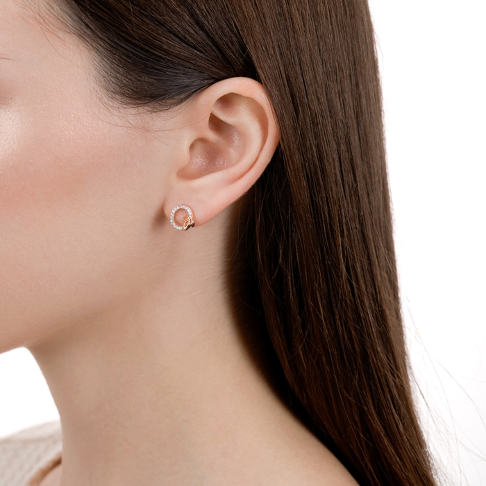 Золоті сережки з фіанітами. Артикул 22988/01/1/1