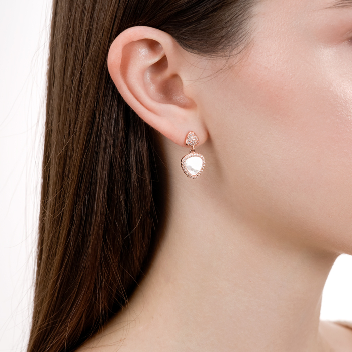 Серебряные серьги. Артикул HJES-1739-ROSE-E/17/1090