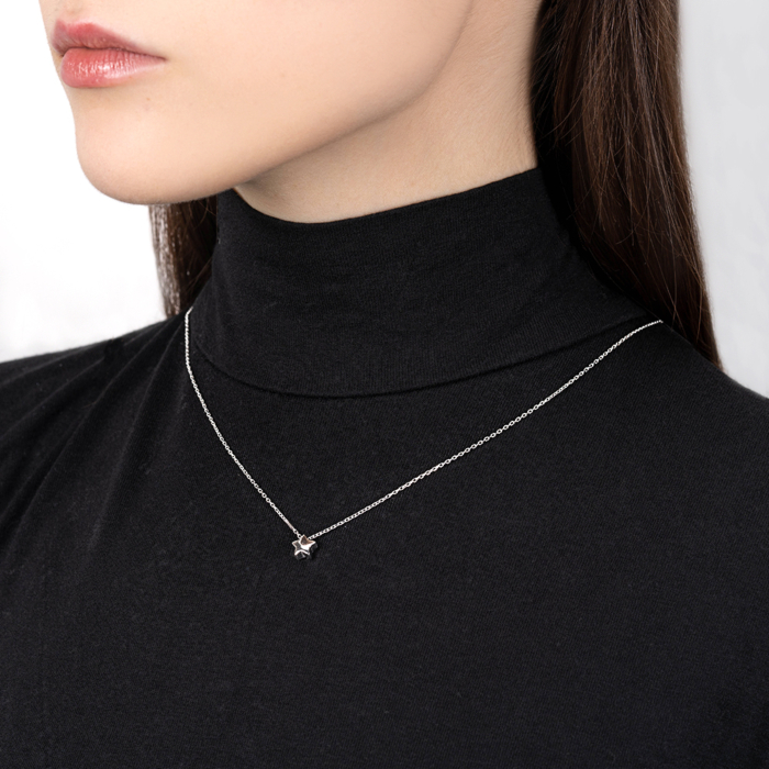 Серебряное колье. Артикул CLT 11530 RH-K/12