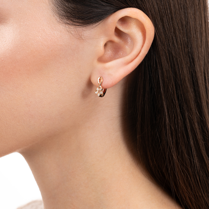 Золотые серьги. Артикул 22973/01/1/1