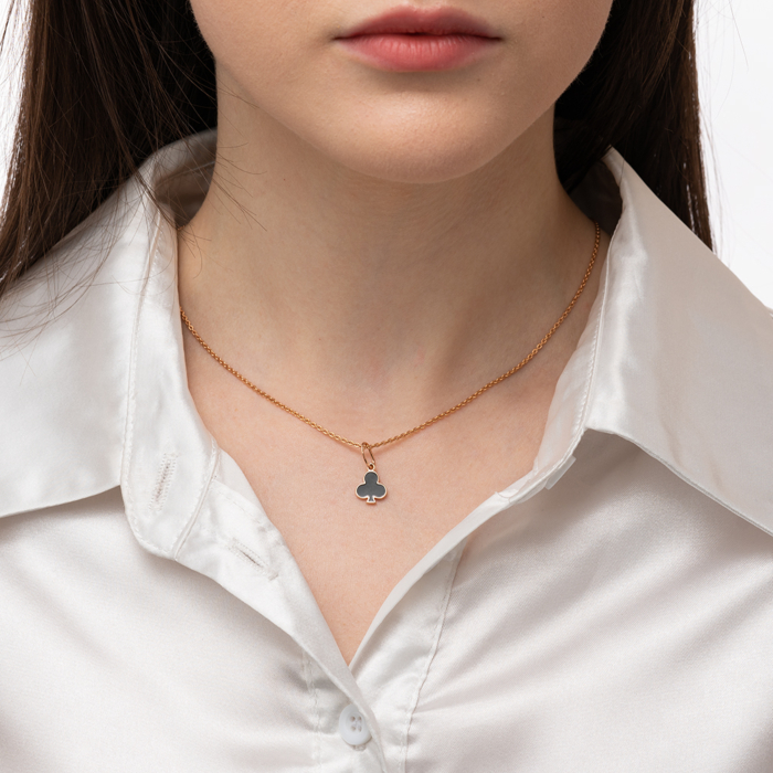 Золота підвіска з емаллю. Артикул 32417/01/0/389