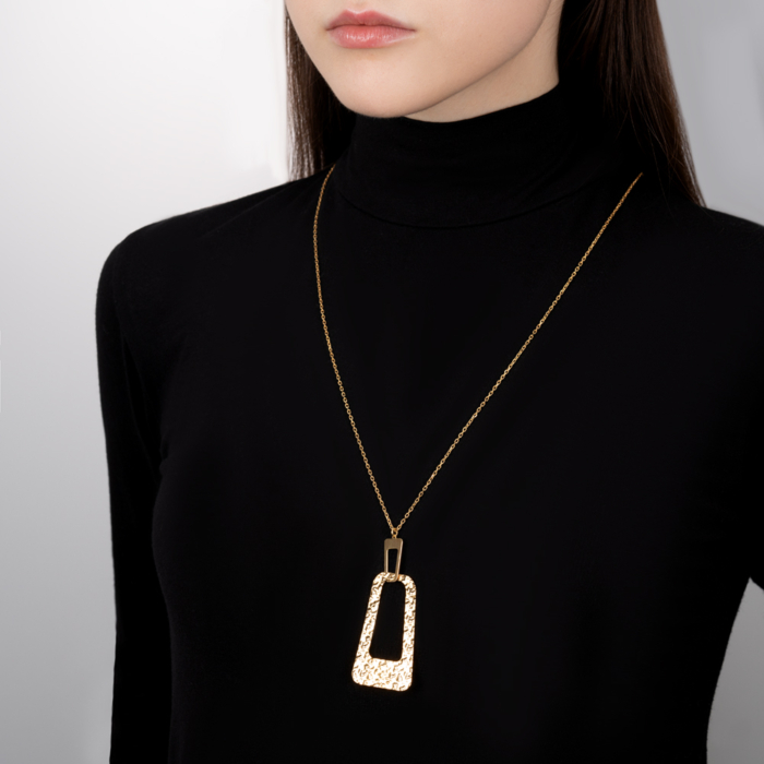 Серебряное колье. Артикул CLT 11627 G-K/20