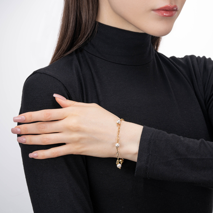 Срібний браслет з перлами. Артикул BRT 10811 G-B/20/4799