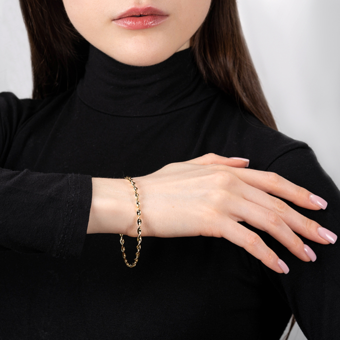 Срібний позолочений браслет. Артикул BRT 10820 G-B/20