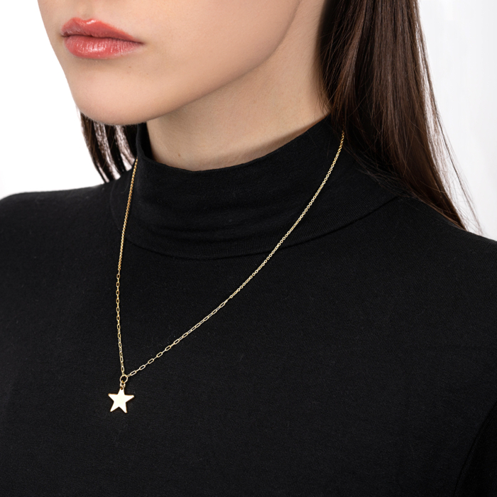 Серебряное колье. Артикул CLT 11445 G-K/20