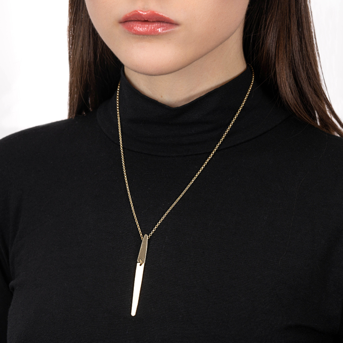 Серебряное колье. Артикул CLT 11731 G-K/20