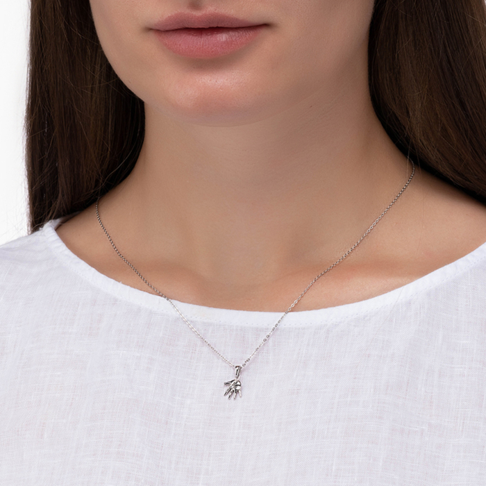 Золота підвіска «Долонька» з фіанітом. Артикул 31373/б