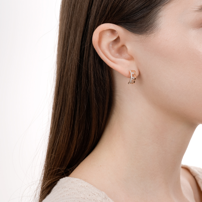 Золоті сережки з фіанітами. Артикул 23595/01/1/55