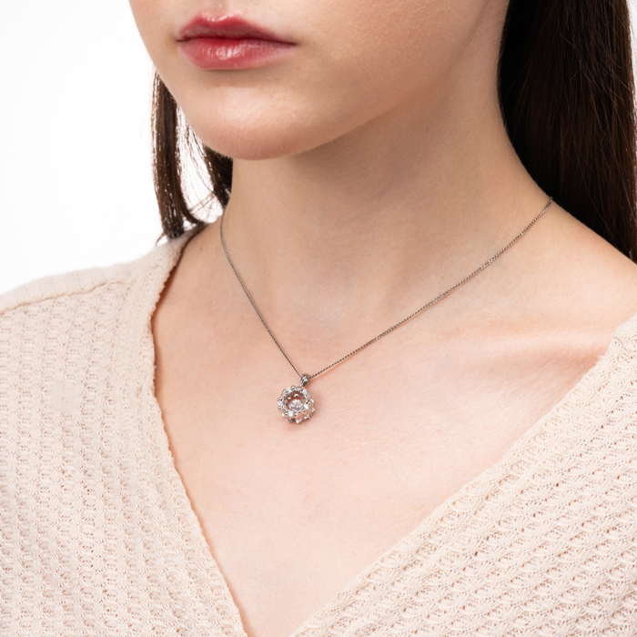 Срібна підвіска з фіанітами. Артикул SZDP01768-P/12/1