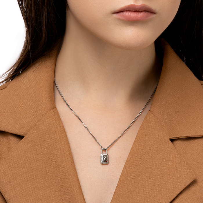 Срібна підвіска з фіанітом. Артикул GP01770A-P/12/2351