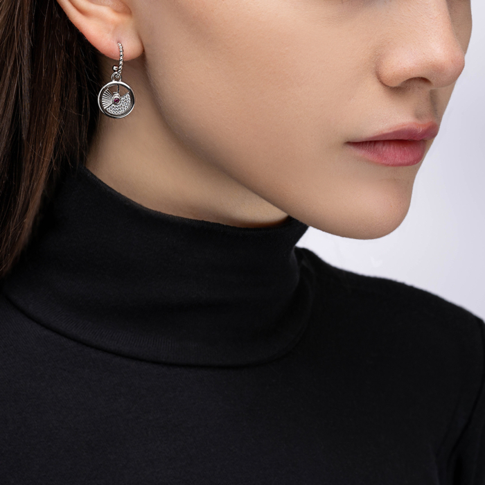 Серебряные серьги с фианитами. Артикул ME15287A-E/12/1514