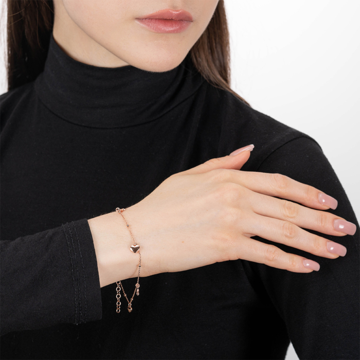 Срібний позолочений браслет. Артикул BRT 10669 P-B/17