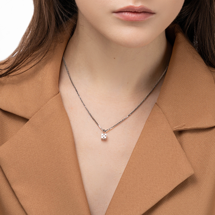 Срібна підвіска з фіанітами. Артикул GP01812A-P/12/1