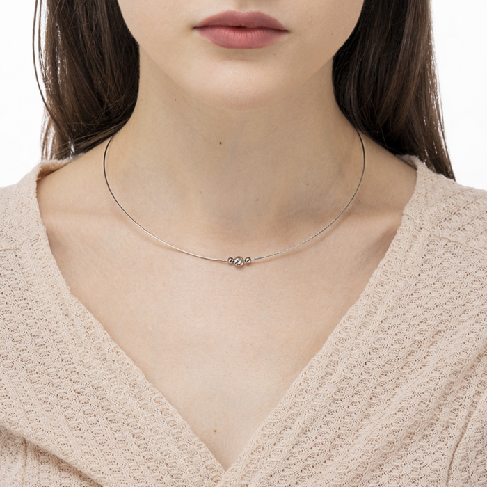 Срібне кольє. Артикул KCV267_CL-K/12