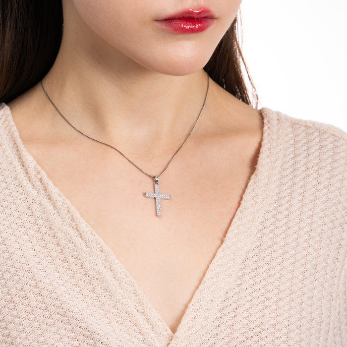 Серебряный крестик. Артикул PG00237-P/12/1