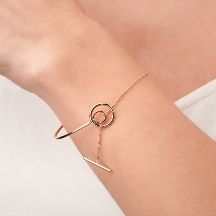 Золотой браслет без вставки 07127/01/0