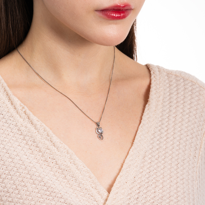 Срібна підвіска. Артикул PE40731-P/12/1