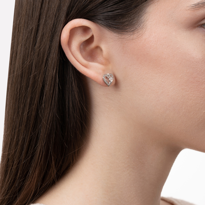 Срібні сережки з фіанітами. Артикул JB03918-E/12/1