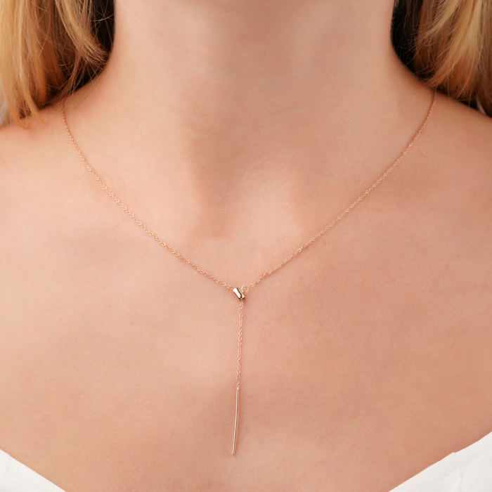 Золотое колье без вставки 06736/01/0