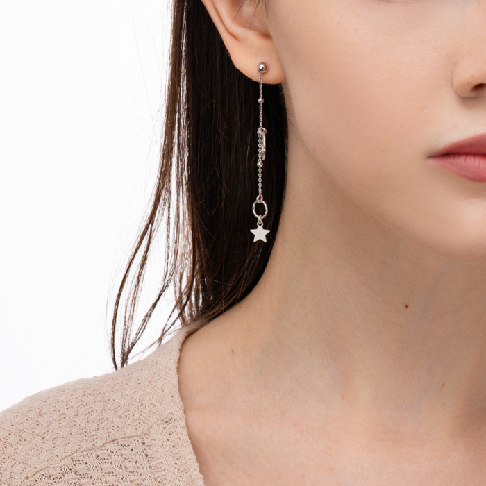 Серебряные серьги-подвески. Артикул KCV118_OR-E/12