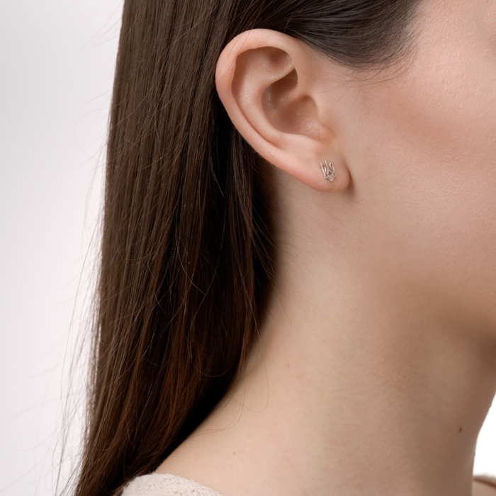 Серебряные пуссеты. Артикул С2/240