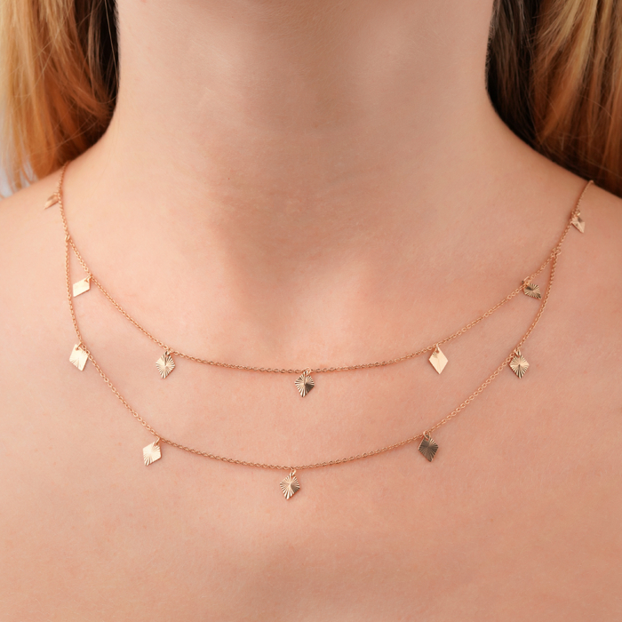 Золоте кольє без вставки 06267/01/2