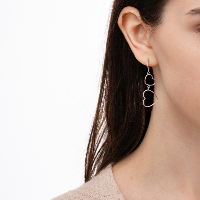 Срібні сережки-підвіски. Артикул KCV246_OR-E/12