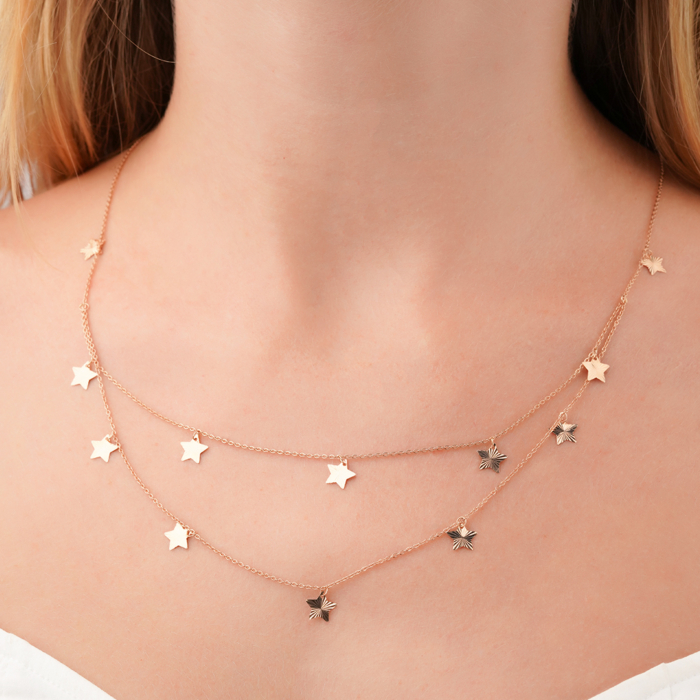 Золоте кольє без вставки 06191-1/01/2