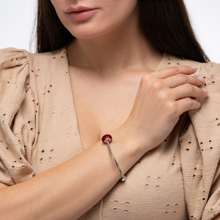 Срібна намистина-шарм. Артикул HGPL-027-BRMA-P/12/4650