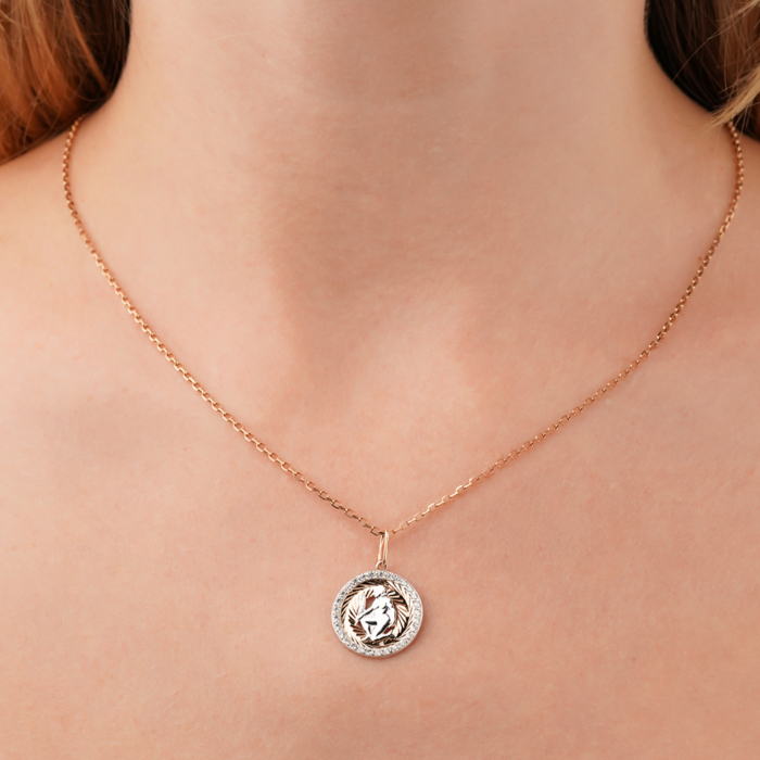 Золота підвіска Діва з фіанітами (30512/дв)