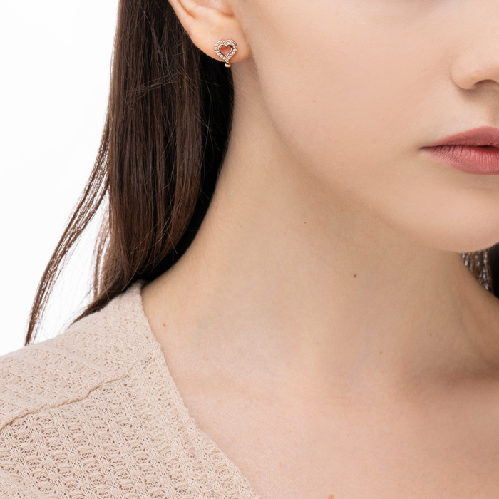 Золоті сережки з фіанітами. Артикул 23381/01/0/1