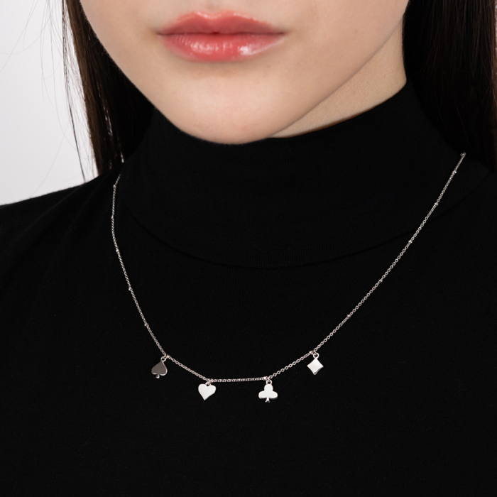 Серебряное колье. Артикул MN12206AA-K/12