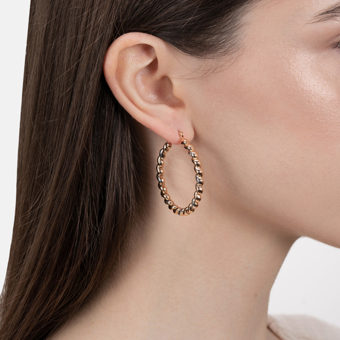 Золоті сережки-конго. Артикул P-229-E/01