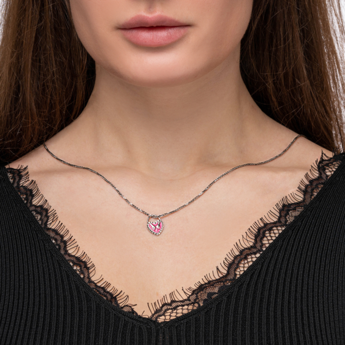 Срібна підвіска з емаллю. Артикул GP01771A-P/12/849