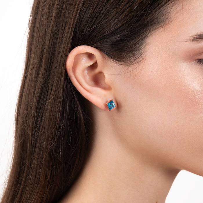 Золоті сережки з топазом. Артикул 540277/01/0/6364