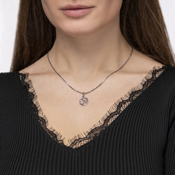 Срібна підвіска з фіанітами. Артикул GP01827A-P/12/1