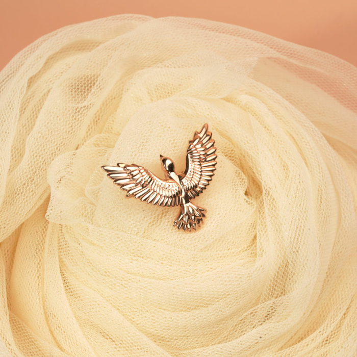 Золота брошка без вставки 4176/01/0