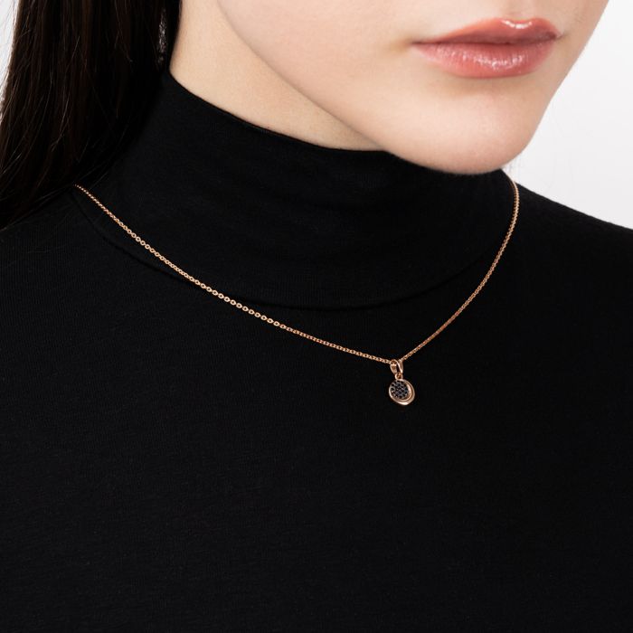 Золота підвіска з фіанітами. Артикул 32681/01/1/526