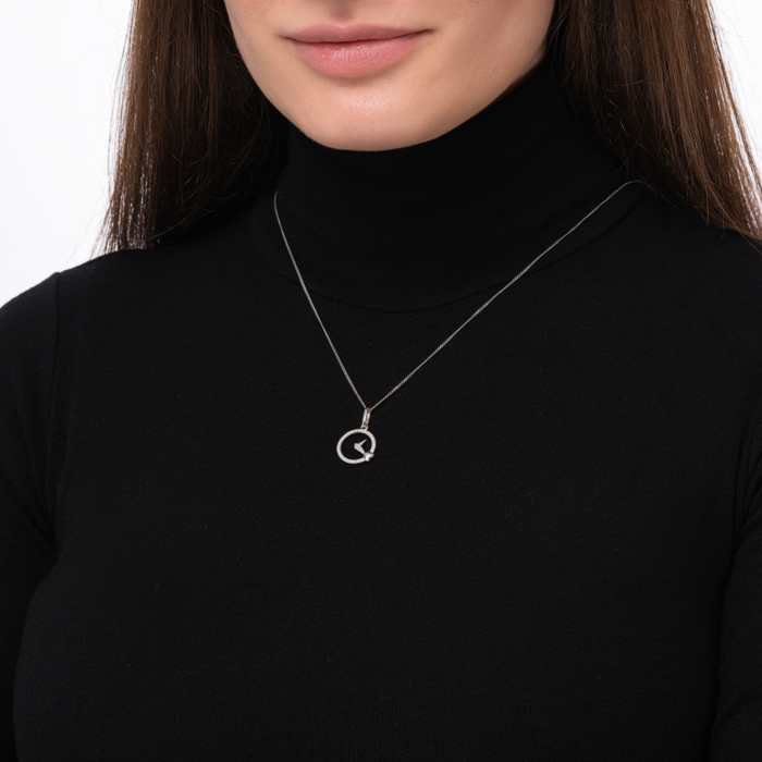 Срібна підвіска з фіанітами. Артикул GP01767A-P/12/1