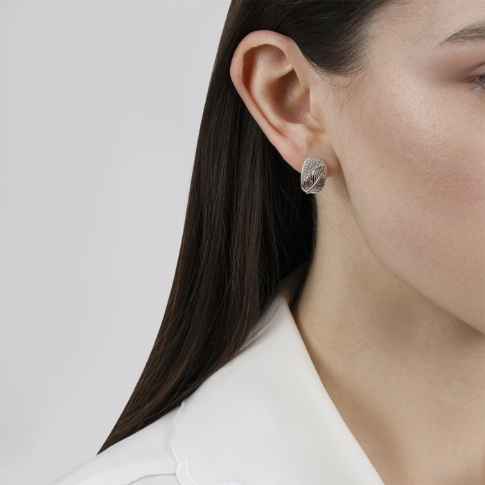 Серебряные серьги с фианитами. Артикул SZDE04889-E/12/1