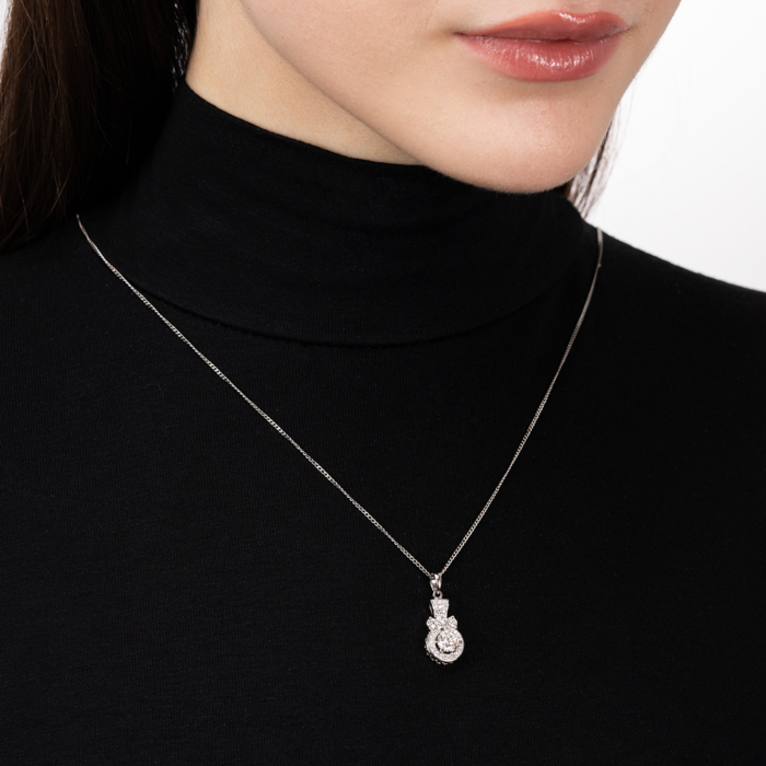 Золота підвіска з діамантами. Артикул 56318/02/1/9138