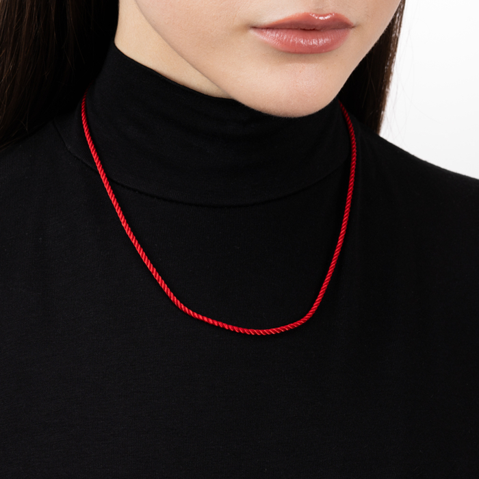 Шелковый шнурок. Артикул SGrit2mm Red ROD