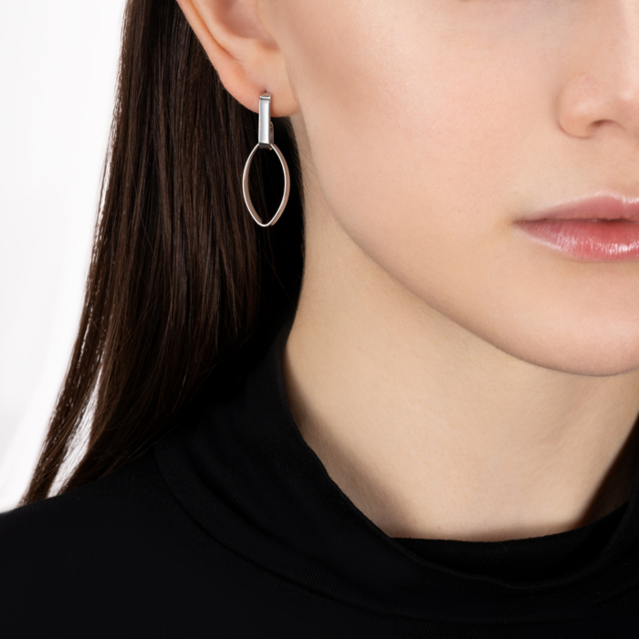 Серебряные серьги. Артикул ORT  8938 RH-E/12