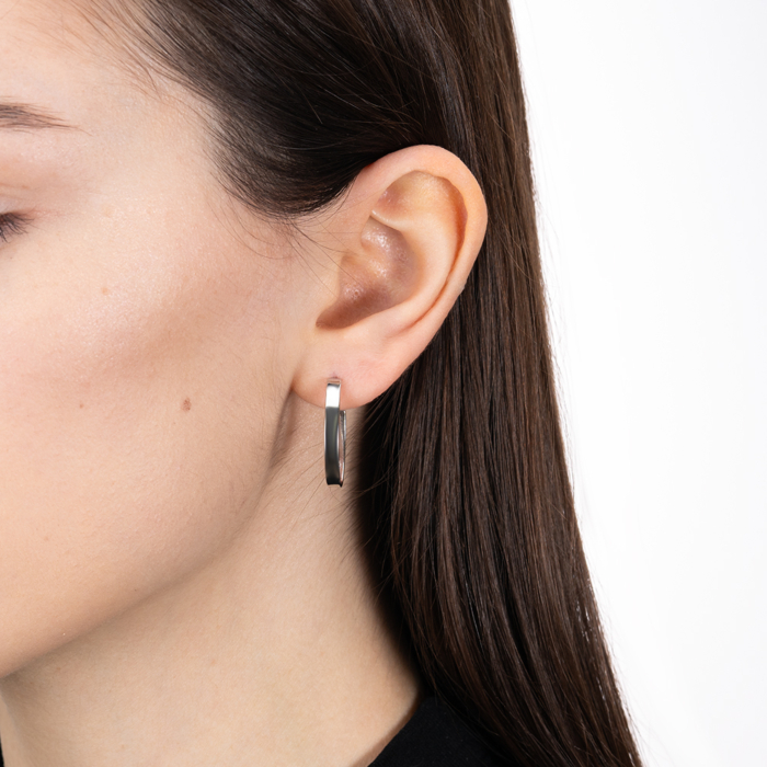 Серебряные серьги. Артикул ORT  8941 RH-E/12