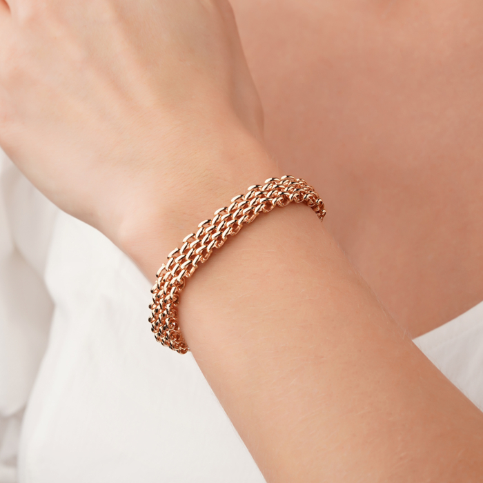 Золотий браслет без вставки 07334-25-1/01