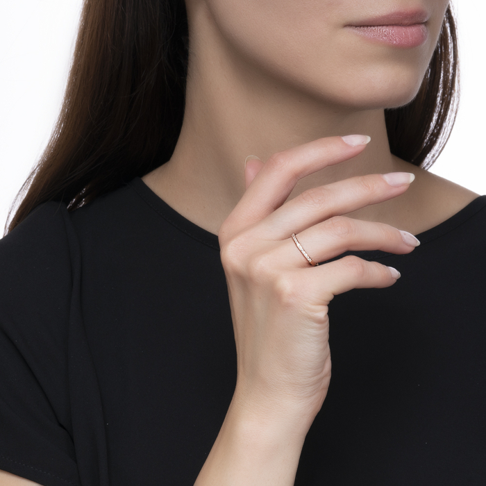 Золотое кольцо с фианитами. Артикул 13106/01/0/13 (13106)