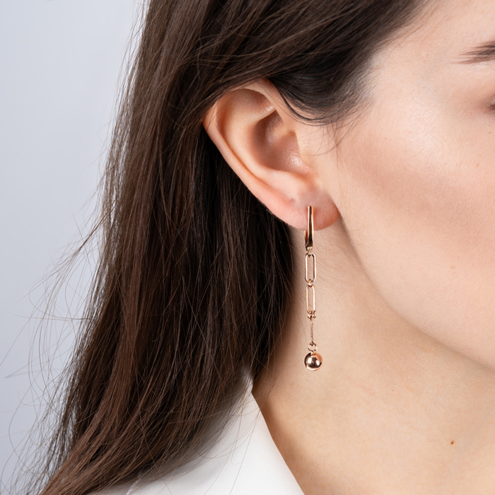 Золоті сережки-підвіски. Артикул 02432/01/0