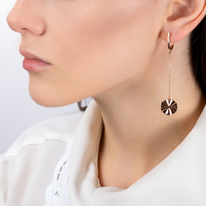 Золоті сережки-підвіски. Артикул 02426/01/0